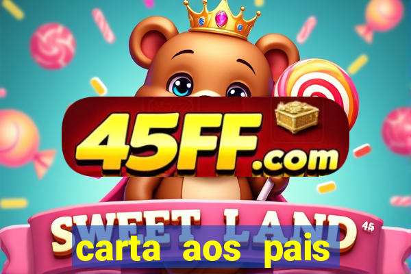 carta aos pais rubem alves